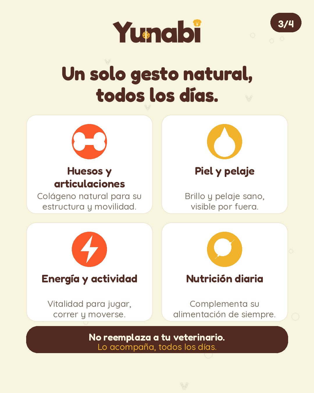Un solo gesto natural, todos los días